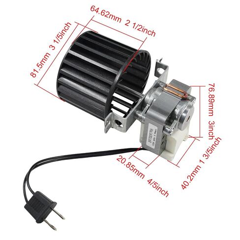 S97009796 Bathroom Fan Motor Blower for Broan Nutone Bulb Ceiling Heater | For 162 164-E G J K L M, Fan Blower, Replace 97009796 S97009758 S97009796B, Fan Motor Assembly in Kuwait