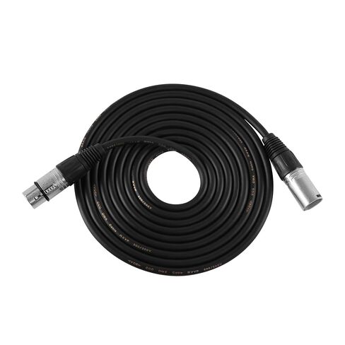 2 Pack 10ft XLR Microphone Cable, 3-Pin Male to Female Balanced Pro Audio Mic Cable Universal Audio Connector Cord for Studio Live Stage Use in Kuwait