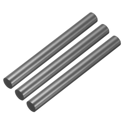 PATIKIL Graphite Rod Graphite Stirring Rod Cylinder Stick Carbon Rod 300x8mm Black for Electrode, Melting Casting, Crucibles, Pack of 10 in Kuwait