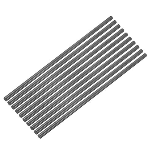 PATIKIL Graphite Rod Graphite Stirring Rod Cylinder Stick Carbon Rod 300x8mm Black for Electrode, Melting Casting, Crucibles, Pack of 10 in Kuwait