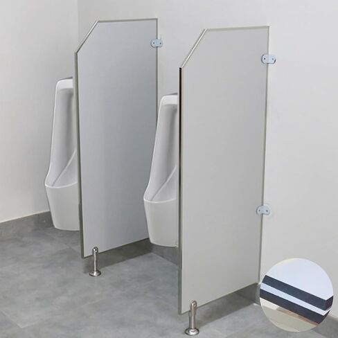 WallMounted Urinal Privacy Screen Waterproof Divider for Men's Public Restrooms with Stainless Steel Fixtures Perfect for Hotels and Commercial Toilets in Kuwait