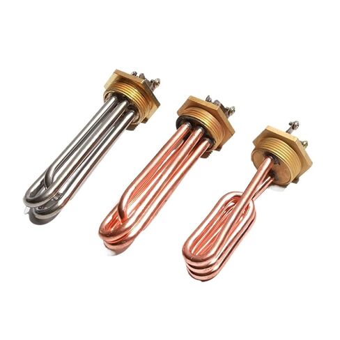 DN32 1 1/4" 1.25" Electric Heating Element 220V Steam Milk Foamer Heating Tube Accessories for Steam Engine 1pc(Light Green) in Kuwait