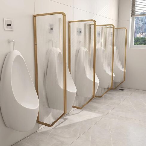 Rose Gold Urinal Privacy Screen WallMounted Sound Barrier for Public Toilets Decorative Partition for Restrooms Urinal Protection Wall Panel in Kuwait