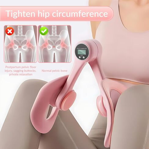 أجهزة تمرين قاع الحوض مع عداد عرض، جهاز تمرين كيجل، مدرب عضلات قاع الحوض، مدرب الفخذ، مدرب الفخذ لتمارين الورك والساق، معدات اللياقة البدنية المنزلية، تمرين الفخذ الداخلي in Kuwait
