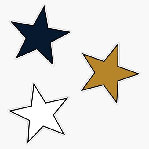 FIU Star Minis (3-Pack) Bumper Sticker Vinyl Decal 5" in Kuwait
