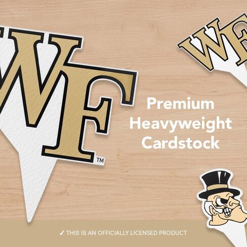 أعواد طعام من Desert Cactus Wake Forest University WFU Demon Deacons، وأغطية للكب كيك والكعك، وعصي الكيك - 25 قطعة من لوازم الحفلات وديكوراتها in Kuwait