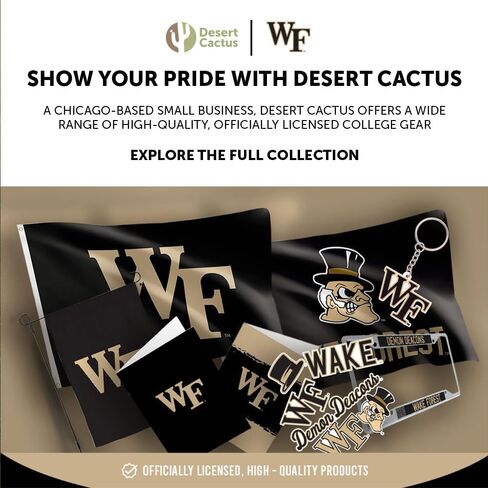 أعواد طعام من Desert Cactus Wake Forest University WFU Demon Deacons، وأغطية للكب كيك والكعك، وعصي الكيك - 25 قطعة من لوازم الحفلات وديكوراتها in Kuwait