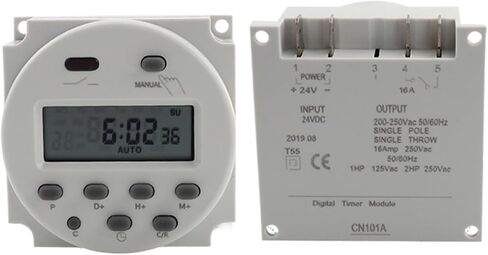 1PCS CN101A Round Digital Power Timer Weekly Programmable Electronic Timer Switch CN101(110V) in Kuwait