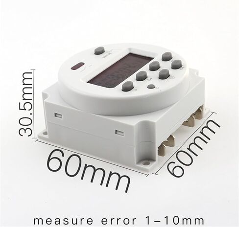 1PCS CN101A Round Digital Power Timer Weekly Programmable Electronic Timer Switch CN101(110V) in Kuwait