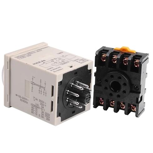 24V to 240V AC Multi-Range time Relay with Socket Base in Kuwait