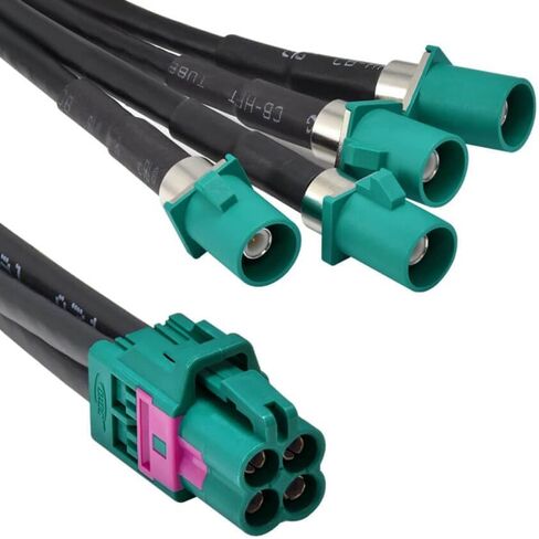 Mini Fakra A Type Jack 4 in 1 to Z Water Blue Plug Ports Cable Assembly Customize 50cm in Kuwait