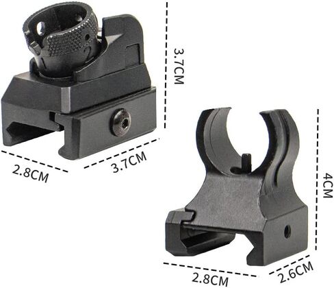 مجموعة رؤية أمامية وخلفية تكتيكية منخفضة الحديد والصلب من نوع Picatinny Diopter Metal Scope in Kuwait