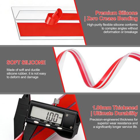 20Ft T-Shaped Silicone Seal Strip Weather Stripping Door Seal for Door Frame, Exterior Door Weather Stripping Door Insulation Strip, Front Door Weather Stripping Door Draft Seal for Energy Saving in Kuwait