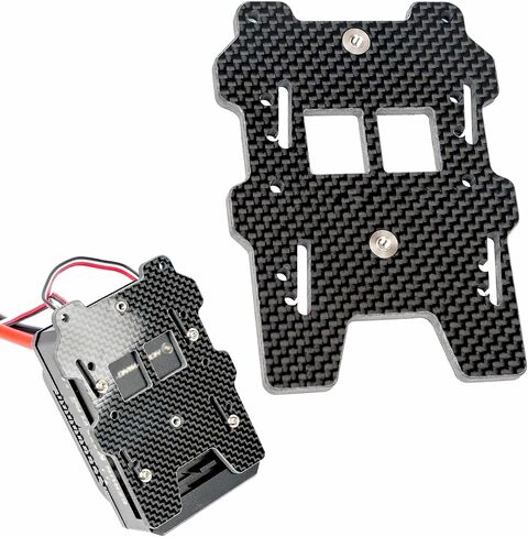 4MM Carbon Fiber ESC Tray Plate for Arrma 6S 1/7 Limitless F1 V2,Black ESC Mounting Fixing Plate,Thick Mounting Plate Only Fits for 6S 1/7 Limitless F1 V2 Racing Car Upgrade Parts ARA320599 in Saudi Arabia