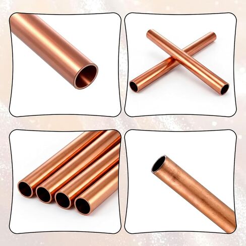 1 قطعة أنبوب نحاسي 5/8 "(15 مللي متر) OD 1 مللي متر سمك الجدار 200 مللي متر طول أنبوب دائري نحاسي لصناعة الثلاجة المجوهرات in Kuwait