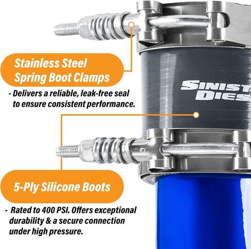 Sinister Diesel Hot Side Charge Pipe for 2003-2007 Ford Powerstroke 6.0L in Kuwait