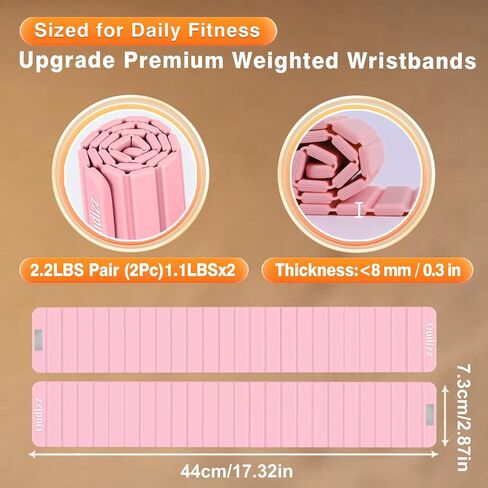 Wrist Weights,Ankle Weights for Women Men,Adjustable Magnetic Silicone Weights Training Intensity for Home Gym Workout,Running,Yoga,Exercise,Strength Training,Set of 2 (1.1LB Each) in Saudi Arabia