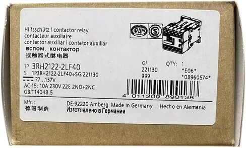3RH2122-2LF40 New and Sealed in Box 3RH21222LF40 1 Year Warranty in Saudi Arabia