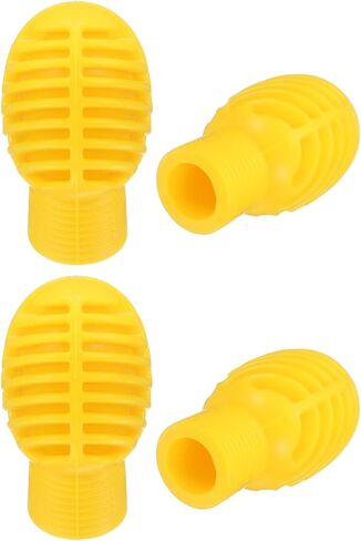 MECCANIXITY 4 Pcs Drumstick Dampeners, Silicone Drumstick Mute Tips Drum Accessory Drum Sticks Percussion Tips for Silent Drumming Practice, Orange in Kuwait