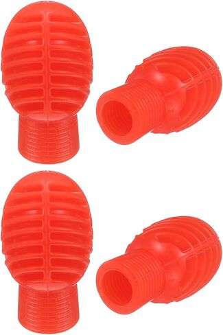 MECCANIXITY 4 Pcs Drumstick Dampeners, Silicone Drumstick Mute Tips Drum Accessory Drum Sticks Percussion Tips for Silent Drumming Practice, Orange in Kuwait