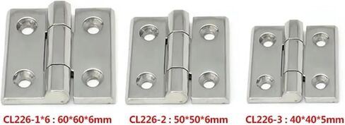 Heavy-Duty 304 Stainless Steel Hinge Thickened 1Pcs(40x40x5mm) in Kuwait