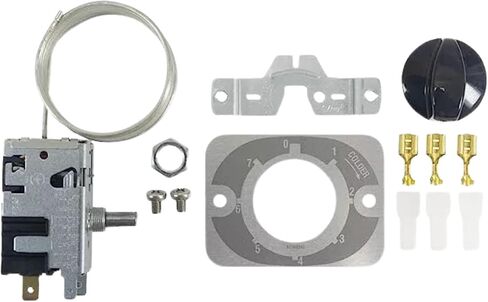 Danfoss 077B7101 مبردات زجاجات ترموستات 077B1704L قطع بارد + 41.0F قطع بارد + 34.7 قطع دافئ + 54.5F قطع دافئ 49.1F طول الأنبوب الشعري 47.2 بوصة B0 in Kuwait