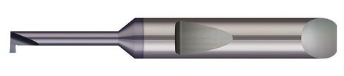 Micro 100 QMRR-025-150-120X Grooving Tool - Retaining Ring - Quick Change, .025" Width, .040" Proj, .134" Min Bore Dia, .150" Max Bore Depth, .080" Offset, 3/16" Shank Dia, 1-1/2" OAL, AlTiN in Kuwait