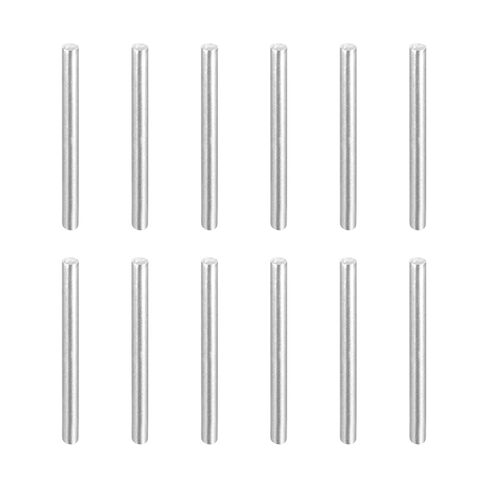 MECCANIXITY 12Pcs 1/16" x3/4" Dowel Pins, 304 Stainless Steel Locating Pin Cylindrical Shelf Support Pegs for Metal Devices, Furniture Installation and Wood Bunk Bed, Silver Tone in Kuwait