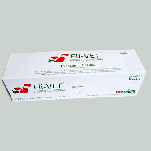 Veterinary Aluminum Hub Needle, 18G x 1 1/2 inch (38 mm), Individual Sheath, 100 per Box, AHN1838 in Kuwait