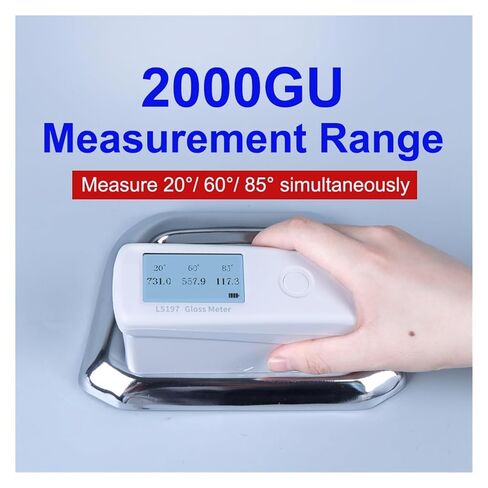 Multi-Angles Coatings Glossmeter with LCD Display 20 60 85 Degree LS197 Large Measuring Range 0.1GU Automatic Correction in Kuwait