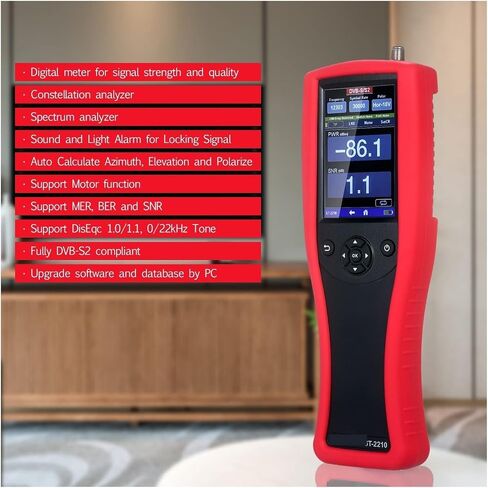 ST-2210 DVB-S2 جهاز البحث عن الأقمار الصناعية بشاشة لمس TFT مقاس 3.95 بوصة مع محلل الطيف مقابل Ws-6933 St-5150 in Kuwait