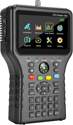 V8 مكتشف ماكس إشارة الأقمار الصناعية 4.3in LCD DVB-S/S2/S2X H.265 ACM محدد موقع Satfinder متر WS6933 in Kuwait