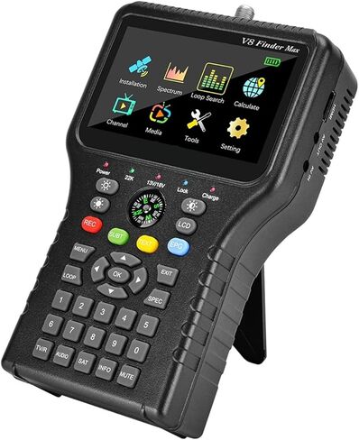 V8 مكتشف ماكس إشارة الأقمار الصناعية 4.3in LCD DVB-S/S2/S2X H.265 ACM محدد موقع Satfinder متر WS6933 in Kuwait