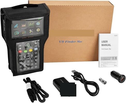 V8 مكتشف ماكس إشارة الأقمار الصناعية 4.3in LCD DVB-S/S2/S2X H.265 ACM محدد موقع Satfinder متر WS6933 in Kuwait