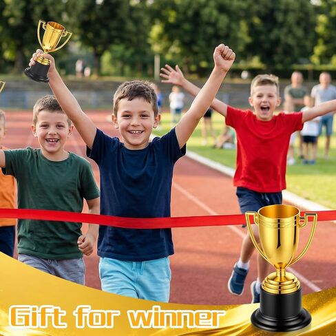 عبوة واحدة من أكواب الكأس الصغيرة، جوائز بلاستيكية ذهبية مقاس 3.74 بوصة للأطفال والكبار، جوائز صغيرة للبطولات الرياضية، مكافآت الفصل الدراسي، هدايا الحفلات، مسابقات المكتب، مراسم المنافسة in Kuwait