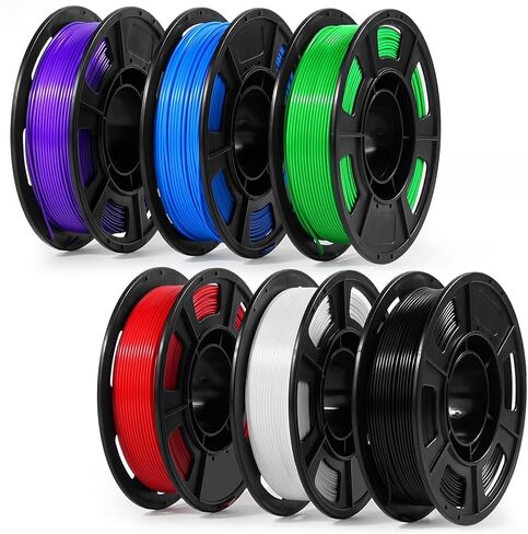 Dynta PLA 3D Frinter Filament 1.75mm-6 Color Pack (250g × 6) ، طباعة خالية من التشابك ومتناسقة ، مكبات صغيرة لطابعات FDM-متوافقة مع Ender 3 و CR-10 و anycubic و Flashforge ، وأكثر من ذلك in Kuwait