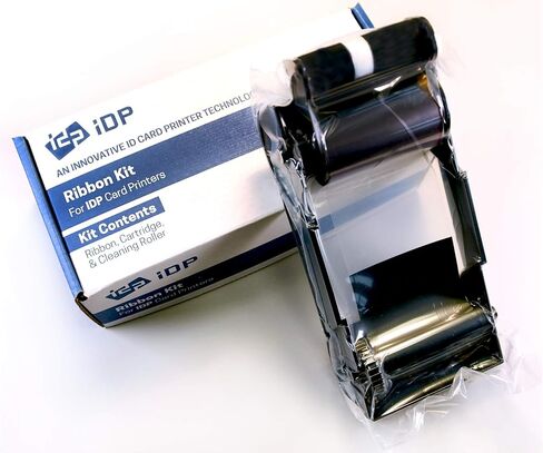 مجموعة أشرطة YMCKO من سلسلة IDP SMART-31 وSMART-51 - شريط وعلبة مجمعة مع بكرة تنظيف، 250 صورة/لفة in Kuwait