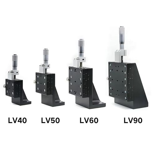 Z Axis 90 * 90mm Lv90C2 58.8N Sliding Table Manual Displacement Platform Cross Roller Guide Stage 1Pcs in Kuwait