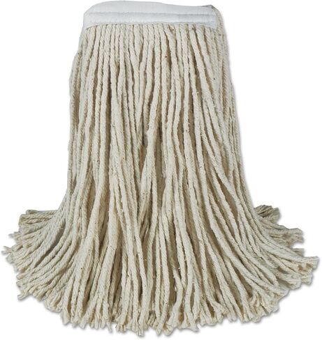 Boardwalk CM20024 Banded Cotton Mop Heads, 24oz, White, 12/carton in Kuwait