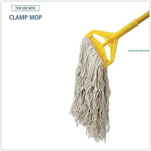 Boardwalk CM20024 Banded Cotton Mop Heads, 24oz, White, 12/carton in Kuwait