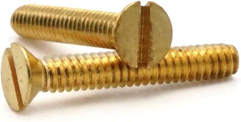 Brass Slotted Flat Head Machine Screws - #6-32 x 1-1/2" Qty 25 in Kuwait