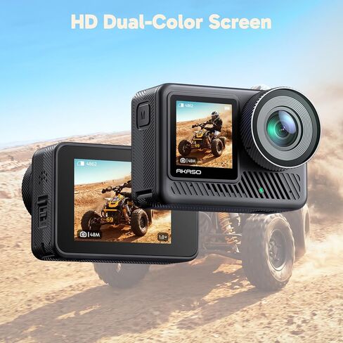 AKASO Brave 8 Lite 4K60 Action Camera with Waterproof Case Bundle in Kuwait