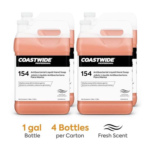 COASTWIDE Professional Antibacterial Liquid Hand Soap, 1 Gal., Fresh Scent, 4/Carton in Kuwait