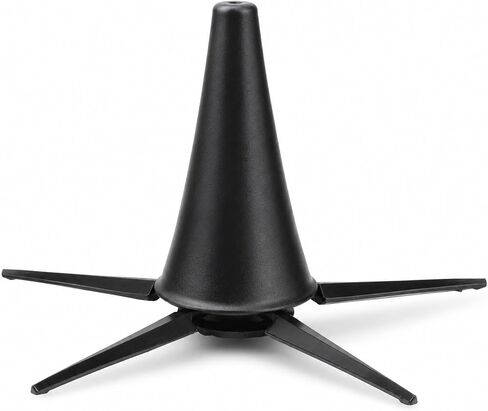 Clarinet Stand Bracket Foldable 5 - Leg Holder Black, ABS and Metal, Stable Design - Portable Foldable Rack, Anti - Scratch Base, Ideal for Musicians and Band Use in Kuwait