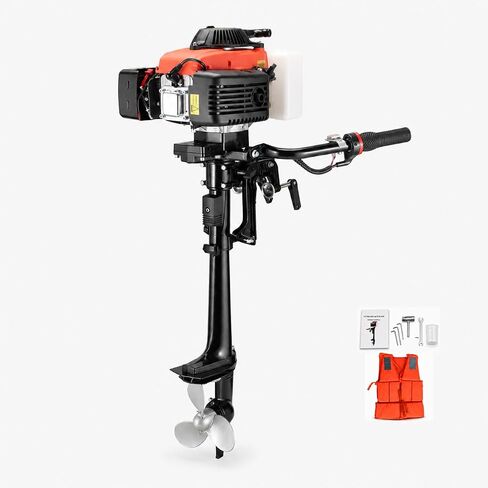 4 Stroke Small Outboard Motor 4 hp Outboard Boat Motor for Inflatable, Kayak, Dinghy, Canoe, Jon Boat Small Boat, With Short Shaft in Saudi Arabia