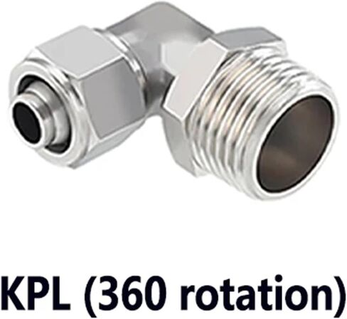 KPL Pneumatic Fast Tightening Joint Pipe PU Hose 4 6 8 10 12 Mm Thread 1/8" 3/8" 1/2" 1/4" Brass 1Pcs(12mm,1/4") in Kuwait
