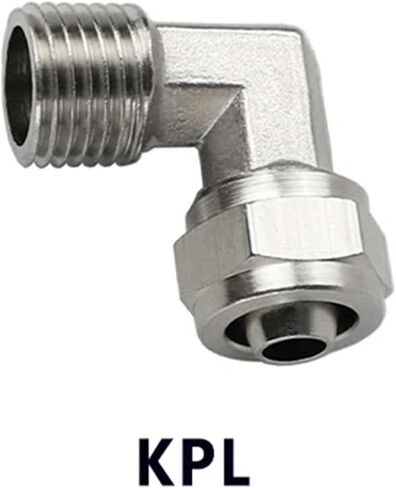 KPL Pneumatic Fast Tightening Joint Pipe PU Hose 4 6 8 10 12 Mm Thread 1/8" 3/8" 1/2" 1/4" Brass 1Pcs(10mm,3/8") in Kuwait
