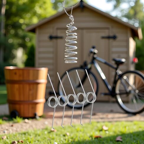 5Pcs Adjustable 3-Coil Torsion Springs, 0.7mm Stainless Steel, 135° Mechanical Springs for Garbage Can, Silver in Kuwait