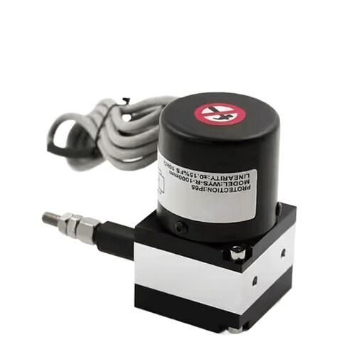 1PCS 100mm-1000mm Pull Rope Displacement Potentiometer Draw Wire Sensor Linear Position Encoder String Transducer(100mm,0-5V) in Kuwait