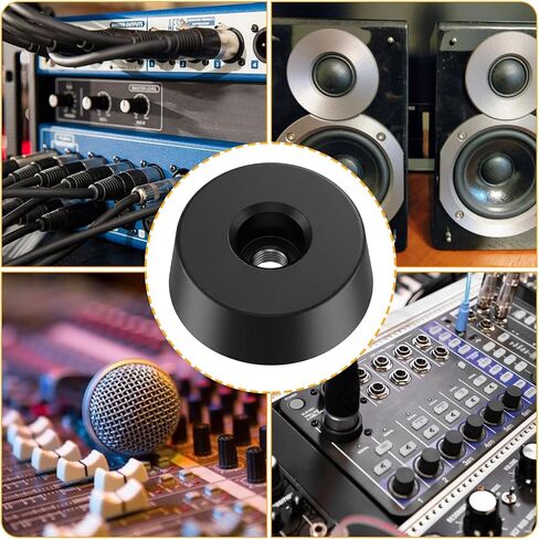4 Pack Heavy-Duty Rubber Feet for Cutting Board with Screws, Cutting Board Rubber Feet for Speakers, Subwoofer, Guitar Amps, Furniture, Turntables in Kuwait